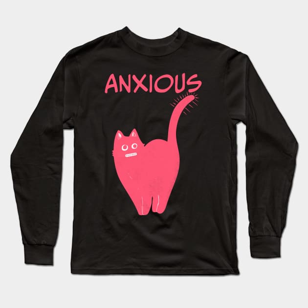 ANXIOUS Long Sleeve T-Shirt by SPOKN